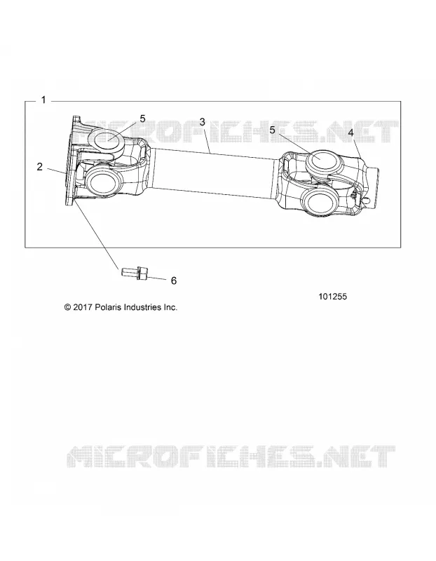SYSTEME DE TRANSMISSION, PROP SHAFT, REAR