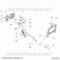 ELECTRICITE, HORN AND LICENSE PLATE BRACKET