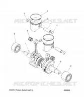 ENGINE, PISTON AND VILEBREQUIN