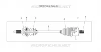 SYSTÈME DE TRANSMISSION, ARBRE DE TRANSMISSION, FRONT