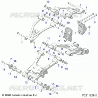 SUSPENSION ARRIERE CONTROL ARM, MOUNTING