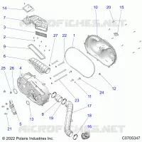 SYSTÃˆME DE TRANSMISSION, CLUTCH COVER AND DUCTING