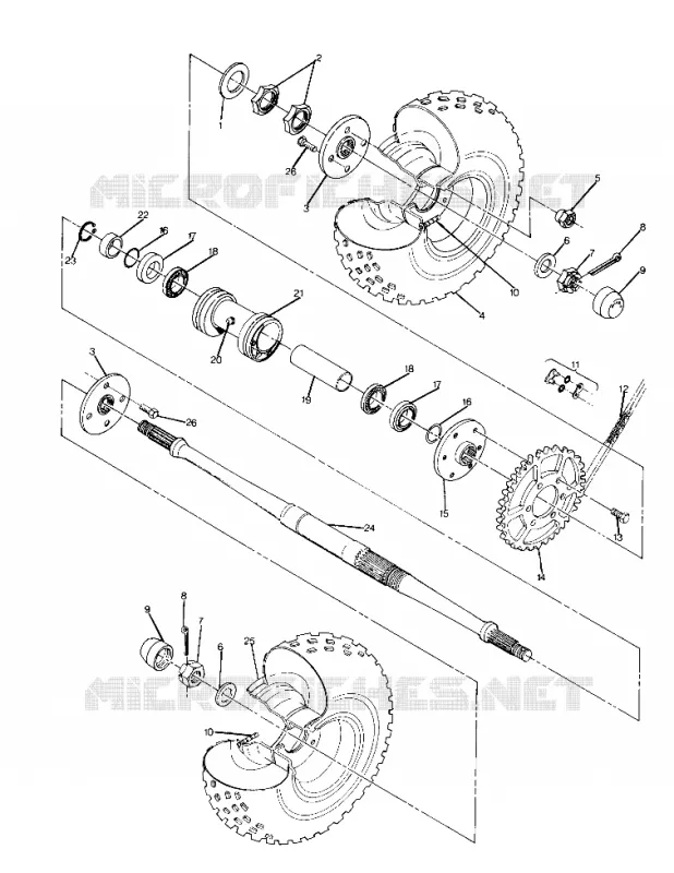 ROUE ARRIERE DRIVE ASSEMBLY (4916361636021A)