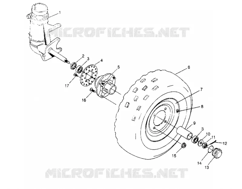 ROUE AVANT  Trail Boss W958527 (4930323032B002)