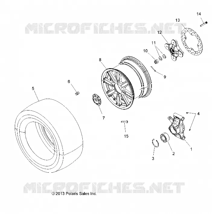 ROUES, REAR AND HUB