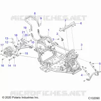CHASSIS, CADRE ASM AND SWINGARM