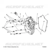 CARTERS MOTEUR COVER ASM, RIGHT