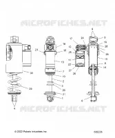 SUSPENSION, AMORTISSEUR AVANT TRACK