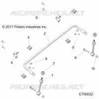 SUSPENSION, FRONT BARRE STABILISATRICE
