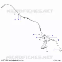 FREIN DE PARKING BRAKE HANDLE