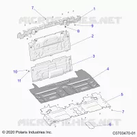 CARROSSERIE ARRIERE CLOSEOFF, CENTER PANELS