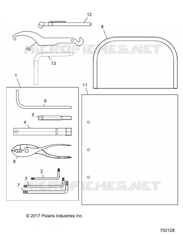 REFERENCE, MANUEL DU PROPRIETAIRE AND TOOL KIT