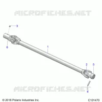 SYSTÃˆME DE TRANSMISSION, PROP SHAFT, FRONT