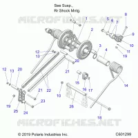 SUSPENSION, BRAS DE SUSPENSION ARRIERE