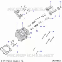 ENGINE, CULASSE, CAMS AND VALVES