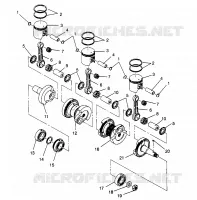 PISTON ET VILEBREQUIN XLT TOURING  0963357 AND EUROPEAN XLT TOURING  E96335 (4931923192C010)