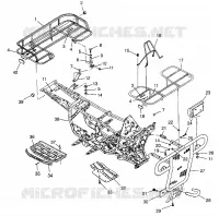PARE CHOCS / PORTE PAQUET MOUNTING SPORTSMAN 400L W97AC38C (4939673967A007)