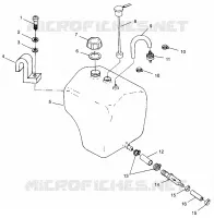 RESERVOIR D'HUILE HURRICANE B964466 and Intl. HURRICANE I964466 (4935733573A012)