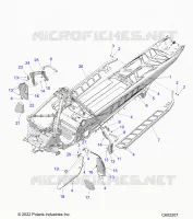 CHASSIS, PROTECTION D'EMBRAYAGE,  FOOTRESTS, AND RUNNING BOARDS