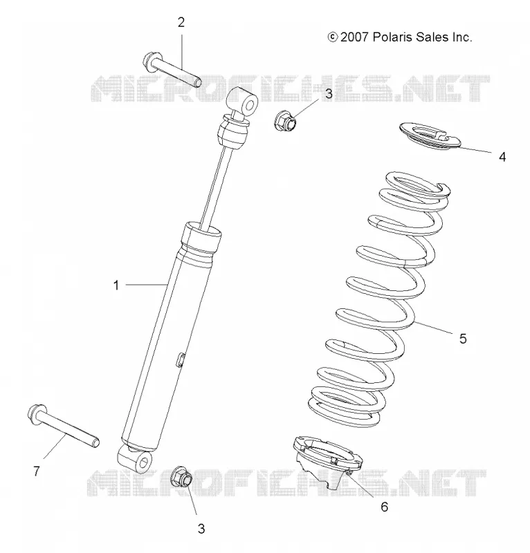SUSPENSION, AMORTISSEUR ARRIERE