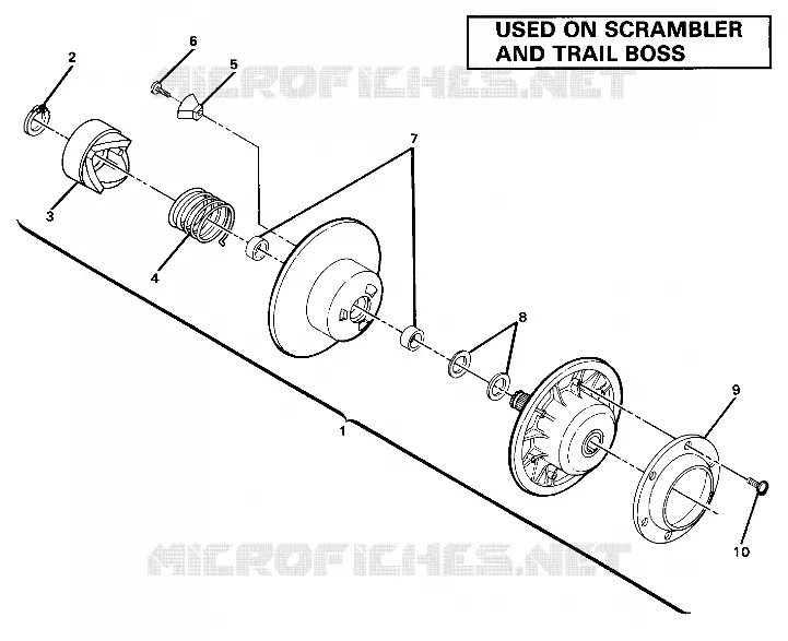 EMBRAYAGE DE TRANSMISSION ASSEMBLY. (4910981098036A)