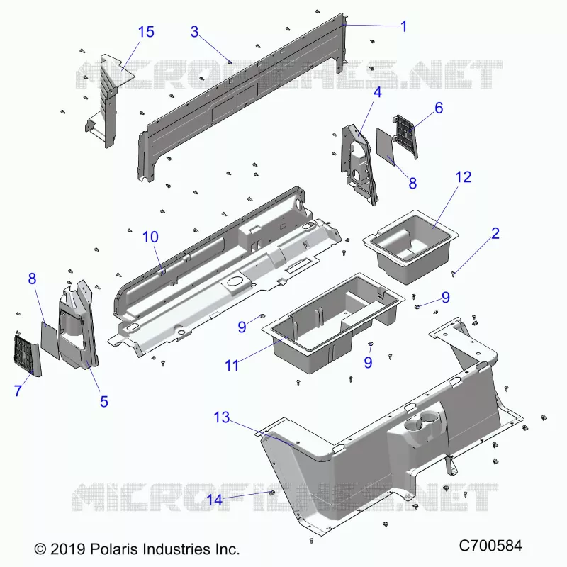 CARROSSERIE ARRIERE CLOSEOFF, AND FENDERS