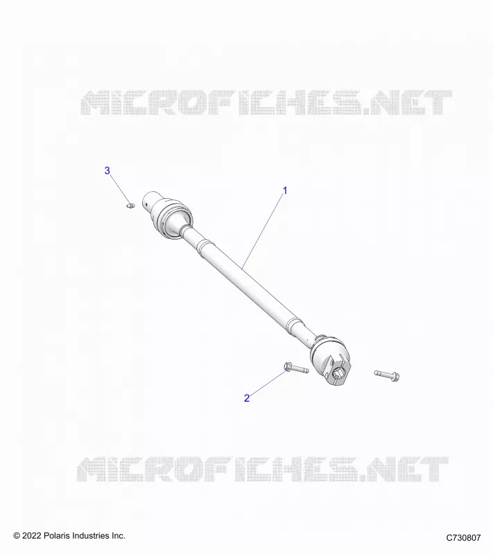 SYSTÃˆME DE TRANSMISSION, REAR PROP SHAFT