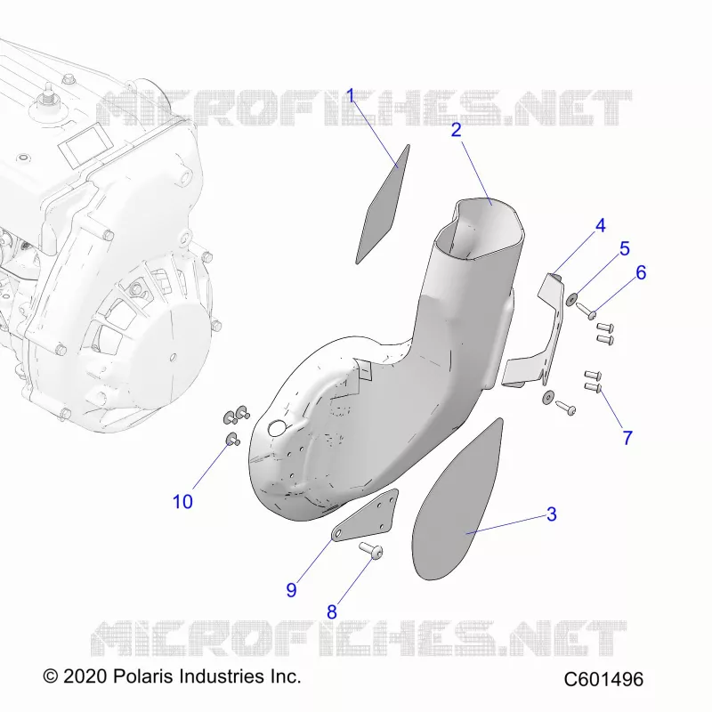 MOTEUR, AIR DUCT, INLET