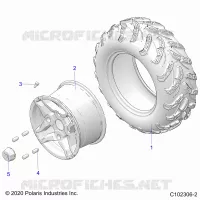 ROUES, REAR TIRE