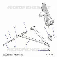 SUSPENSION, A-ARM AND SUPPORT MOUNTING