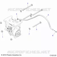 SYSTÃˆME DE TRANSMISSION, GEARCASE MOUNTING, REAR