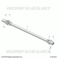 SYSTÃˆME DE TRANSMISSION, PROP SHAFT, FRONT