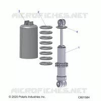 SUSPENSION, AMORTISSEUR AVANT TRACK (7045494)