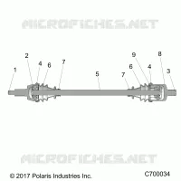 SYSTEME DE TRANSMISSION, FRONT HALF SHAFT