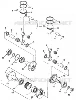 PISTON ET VILEBREQUIN TRAN SPORT 0970143 AND EUROPEAN TRAN SPORT E970143 (4938293829C007)