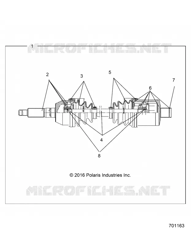 DRIVE TRAIN, TRANSMISSION ARRIERE SHAFT