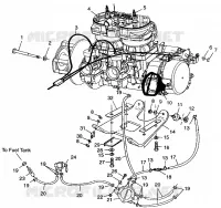 SUPPORT MOTEUR 600 RMK 0980958 and  EUROPEAN 600 RMK E980958 (4944634463C005)