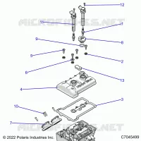 ENGINE, THROTTLE BODY AND COUVERCLE SOUPAPE