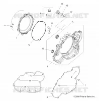 MOTEUR, COUVERCLE D'EMBRAYAGE