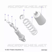 SUSPENSION, AMORTISSEUR AVANT TRACK