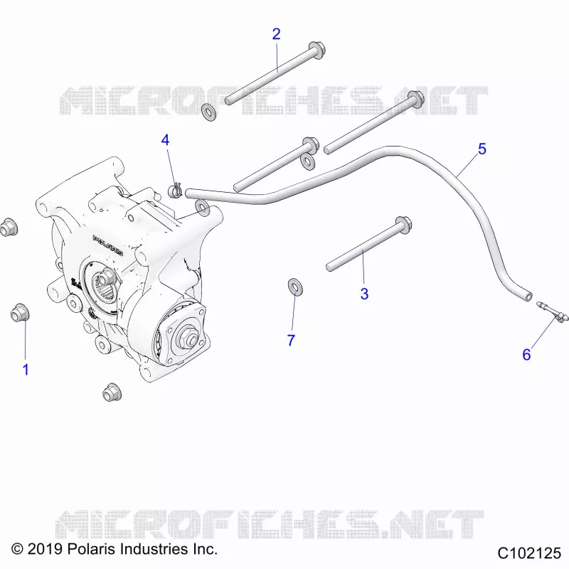 SYSTÃˆME DE TRANSMISSION, GEARCASE MOUNTING, REAR