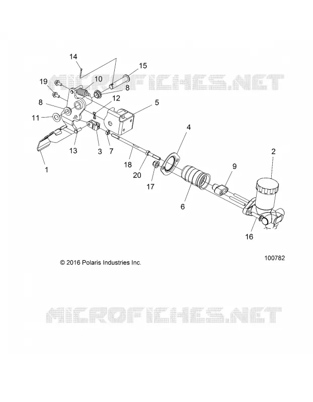 BRAKES, PEDAL AND MAITRE CYLINDRE MOUNTING