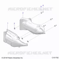 BODY, ECHAPPEMENT COVER SHIELD