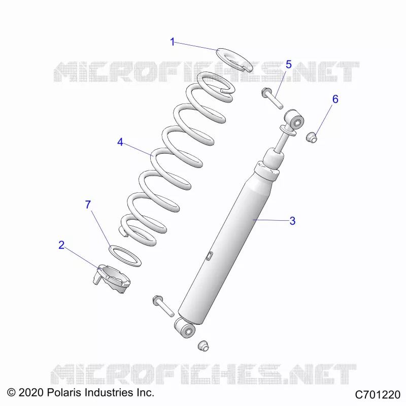 SUSPENSION, REAR SUPPORT AMORTISSEUR 