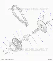 SYSTÃˆME DE TRANSMISSION, SECONDARY CLUTCH/BELT