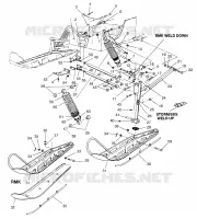 SUSPENSION AVANT AND SKI STORM 0965782, STORM SKS 0965582, EURO STORM E9657 (4931593159B004)