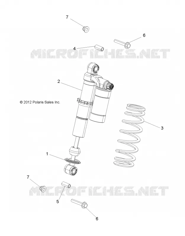 SUSPENSION, AMORTISSEUR AVANT, MOUNTING