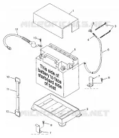 SUPPORT BATTERIE SL 780 B974088 and Intl. SL 780 I974088 (4940924092B007)
