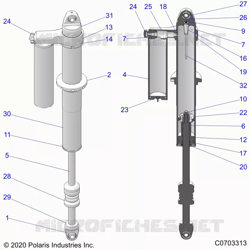 SUSPENSION ARRIERE SHOCK INTERNALS