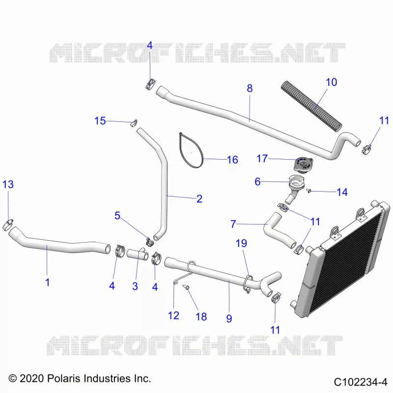 ENGINE, SYSTÃˆME DE REFROIDISSEMENT, HOSES